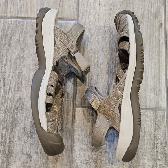 Keen Rose Sandals Women’s 10.5 Gray Water Hiking Sport Strap Outdoor Trail - Picture 2 of 10